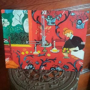 Glass "Matisse" clock